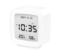 LogiLink Réveil numérique SC0120 – Température, Humidité, Fonction Snooze – Blanc
