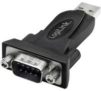 LogiLink Adaptateur série 1x USB 2.0 type A mâle - 1x RS232 mâle - Noir