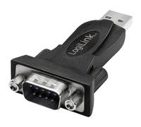 LogiLink série Adaptateur [1x USB 2.0 type A mâle - 1x RS232 mâle] noir
