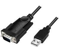 LogiLink série Adaptateur [1x USB 2.0 type A mâle - 1x SUB-D mâle 9 pôles] 1.5 m noir
