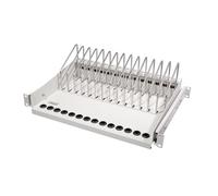 LogiLink SF100G Tablette Extensible 19" pour Ordinateur Portable, Tablette et Smartphone, Max. 14 appareils, Gris