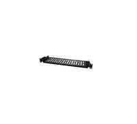 LogiLink SF1C25B - Compartiment coulissant de 19 po (1 U) pour armoires de serveur au sol d'une profondeur d'au moins 150 mm, capacité de charge max. 10 kg, noir