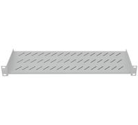 LogiLink SF1C25G 19 pouces Plaque de sol 1 UH montage fixe adapté à une baie de profondeur: 450 mm gris