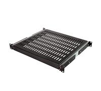 LogiLink SF1S65B Tablette Extensible 1 U pour Armoire sur Pied et Serveur avec Une Profondeur de 800 mm, capacité de Charge de 35 kg Noir
