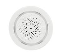 LogiLink SH0110 Sirène d'alarme Wi-FI Smart Home (90 DB), contrôlable Via Application, IP20, Compatible Tuya, Prend en Charge Amazon Alexa et Google Home