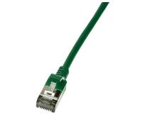 LogiLink Slim U/FTP câble de réseau Vert 1 m Cat6a U/FTP (STP)