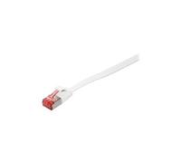 LogiLink SlimLine - Cordon de raccordement - RJ-45 (M) pour RJ-45 (M) - 5 m - U/FTP, PiMF - CAT 6 - moulé, sans crochet, plat - blanc