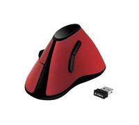 LogiLink Souris ergonomique verticale TI020 sans fil 2,4 GHz rouge