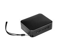 LogiLink SP0057 Haut-Parleur Bluetooth 5.0 Compact pour Lecture de Musique (microSD, USB-A, AUX) et Radio FM intégrée, Prise en Charge des appels Mains Libres, Noir
