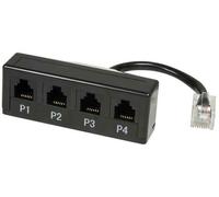 LogiLink Répartiteur d'adaptateurs modulaires 4 ports 1×R45 / 4×Rj11 MP0036