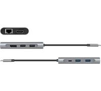 LogiLink Station d'accueil USB 3.2 (Gen1) 8 ports USB-C argenté