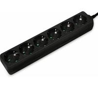 Logilink Steckdosenleiste 6-fach mit Schutzkontakt , schw.