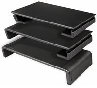 LogiLink Support d'écran largeur réglable 3x USB noir