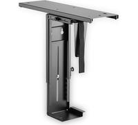 LogiLink Support d'unité centrale en métal pivotant & extensible noir pour montage sous table