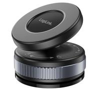 LogiLink Support magnétique pour Smartphone avec Verrouillage Rotatif et Ventouse sous Vide, Anneau en métal pour Smartphones sans Anneau en métal, Rotatif à 360°