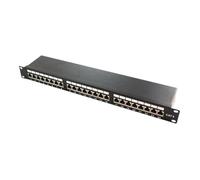 LogiLink Tableau de connexions RJ-45 X 24 noir, RAL 9005 1U 19""