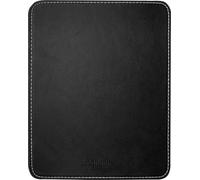 LogiLink Tapis de souris au design cuir noir Surface en similicuir