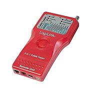 LogiLink Testeur de câble WZ0014 – 5 en 1, kit de test du réseau avec unité télécommande