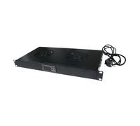 LogiLink Tiroir pour ventilateur en rack avec 2 ventilateurs de refroidissement, thermostat CA 220-240 V 1U 19""