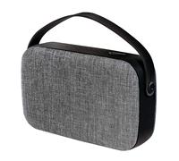 LogiLink Typhoon Speaker, portable, Xlarge, BT 4.2, rev?tement en tissu, blacksilver (4?h, 10?m, Fonctionnement sur piles), Enceinte Bluetooth, Gris, Noir