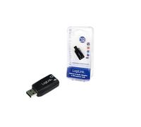 LogiLink UA0053 : Carte Son Externe USB 2.0, Audio 5.1 Canaux, Compatible Sound Direct 3D, Port Casque, Entrée Micro, Plug & Play, Indicateur LED