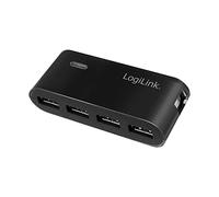 LogiLink Hub USB UA0085 – 4 ports USB 2.0, 2 A – Noir