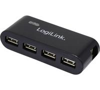 LogiLink Hub USB UA0085, 4 ports USB-A, USB 2.0 480 MBit/s, noir