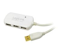 Logilink UA0108 USB-HUB 4-Port LogiLink m. Verlängerungskabel 12.00m