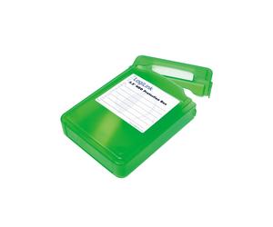 LogiLink UA0133G Housse de protection verte pour disque dur 3.5" - Résistance aux chocs et à l'eau - Référence fabricant : UA0133G