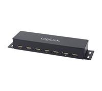 LOGILINK UA0148 - Hub USB 2.0 7 ports avec bloc d'alimentation, en métal