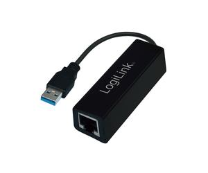 LogiLink UA0184A Adaptateur Réseau USB vers Gigabit Ethernet RJ45 10/100/1000BaseT(X) Chipset Realtek RTL8153 Compatible Windows/macOS