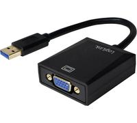 LogiLink UA0231 USB / VGA Adaptateur [1x USB 3.0 mâle type A - 1x VGA femelle] noir 10.00 cm