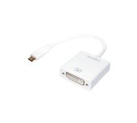 LogiLink UA0245A - Adaptateur vidéo DVI vers USB Type-A - Longueur câble 0.14m - Blanc - Connecteurs DVI et USB Type-A - Code SH 84733080