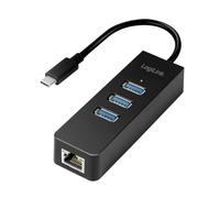 LogiLink UA0283 Ethernet 1000Mbit/s carte réseau - Cartes réseau (Avec fil, USB, Ethernet, 1000 Mbit/s, Noir)
