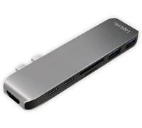 LogiLink UA0302 hub & concentrateur USB 3.2 Gen 1 (3.1 Gen 1) Type-C 5000 Mbit/s Aluminium, Noir