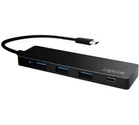 LogiLink UA0311 hub & concentrateur USB 3.2 Gen 1 (3.1 Gen 1) Type-C 5000 Mbit/s Noir