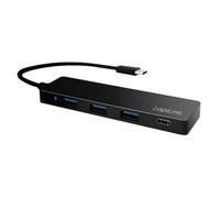LogiLink UA0311 hub & concentrateur USB 3.2 Gen 1 (3.1 Gen 1) Type-C 5000 Mbit/s Noir
