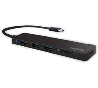 Logilink UA0312 LogiLink USB 3.1 HUB 3-port Type-C w/Kartenleser schwarz