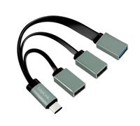 LogiLink UA0315 hub & concentrateur USB 3.2 Gen 1 (3.1 Gen 1) Type-C 5000 Mbit/s Noir, Gris