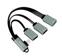 LogiLink UA0361 Hub USB 3 ports USB-A USB 3.1 Gen1 5 GBit/s avec fiche mâle