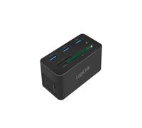 LogiLink UA0370 Station d'accueil USB 3.2 Gen 1 Type-C, 3x USB-A, 2x USB-C, HDMI, Ethernet Gigabit, Lecteur cartes CF/SD/MicroSD, Power Delivery 60W