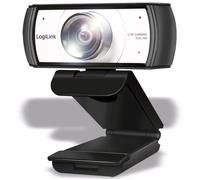 LogiLink Webcam UA0377 Full HD – support à pince, microphone