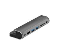 LogiLink UA0385 station d'accueil USB Type-C Noir, Argent