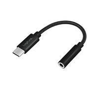 LogiLink UA0398 câble audio 0,13 m 3.5mm TRRS USB Type-C Noir