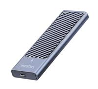 LogiLink UA0435 : Boîtier SSD M.2 NVMe/SATA USB 3.2 Gen 2x2 (20 Gbit/s) Type-C, supporte 10To, compatible Windows/macOS/Linux, gris, aluminium.