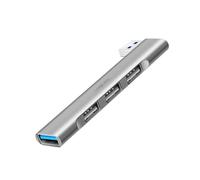 LogiLink UA0436 - Hub USB Ultra Fin à 4 Ports (Port USB-A) en Aluminium jusqu'à 18 W, Ports : 1 x USB 3.0 Type-A, 3 x USB 2.0 Type-A