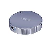 LogiLink UA0438 Boîtier magnétique USB 3.2 Gen2 SSD 100 W PD (PowerDelivery), Compatible MagSafe, Tailles SSD jusqu'à 2 to