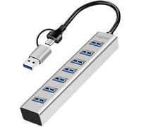 LogiLink UA0441 Hub USB 7 ports USB-A USB 3.0 5 GBit/s aluminium UA0441