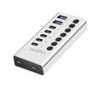 LogiLink Hub USB UA0447 – 7 ports (5+2) USB-A/USB-C, USB 3.2 Gen1 5 Gbit/s, aluminium