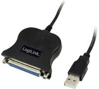LogiLink USB 1.1 Câble de raccordement [1x USB 1.1 type A mâle - 1x SUB-D femelle 25 pôles] UA0054 1.50 m